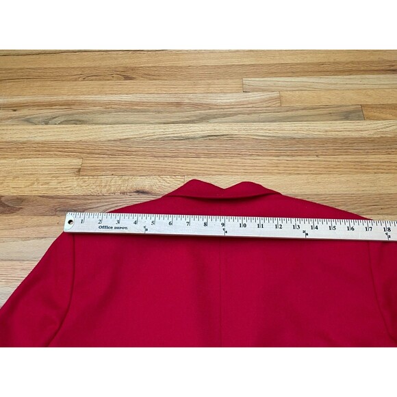 Vintage Pendleton Women's 12P Red Blazer 100% Wool Basic Classic  Preppy Career - Picture 6 of 10